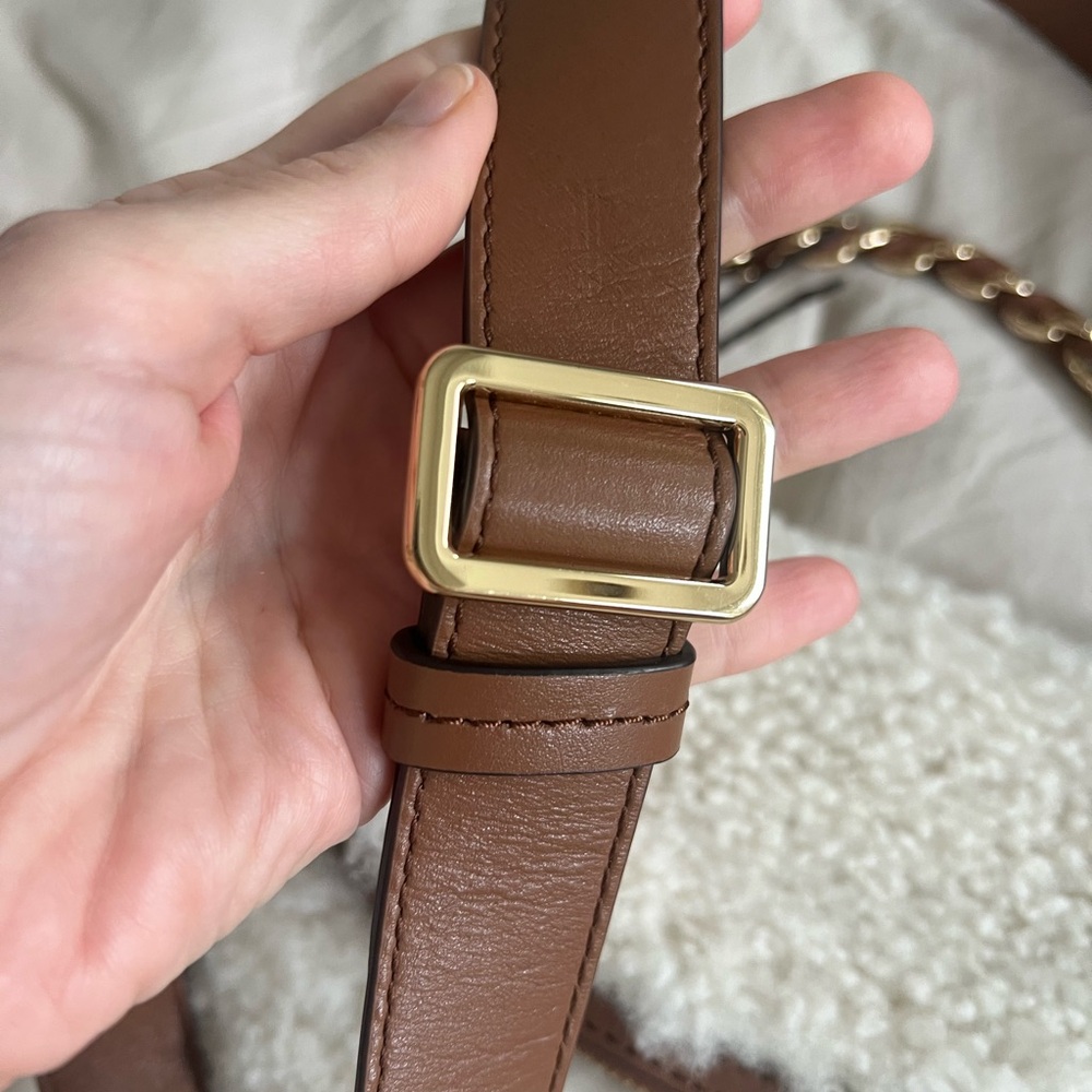 Michael Kors Cream Sherpa Crossbody Bag - Picture 5 of 11
